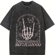Some Days I Rock It Vintage Washed T-Shirt in Black