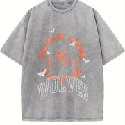 Sport Gold Gym and Batik vintage washed oversized T-shirt in Gray