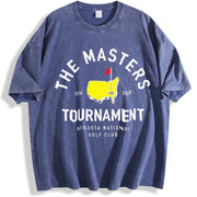 2026 Masters Tournament Classic Golf Fan vintage washed oversized T-shirt in Blue