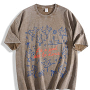 Dancer Silly Goose Vintage Washed T-Shirt in Brown