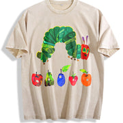 The Very Hungry Caterpillar Vintage Washed T-Shirt in Beige