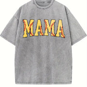 ZestLoop Cute Softball Mama Vintage Washed T-Shirt in Gray
