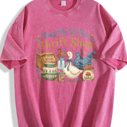 Take Me To The Thrift Shop Thrifting vintage washed oversized T-shirt in Red