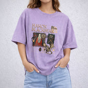 Manon Blackbeak vintage washed oversized T-shirt in Purple