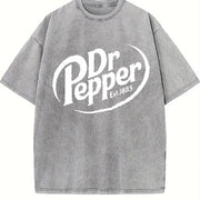 Dr Pepper Dr Pepper Lover Vintage Washed T-Shirt in Gray
