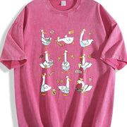 Silly Goose Baker Bakery Mom or Dad Vintage Washed T-Shirt in Red