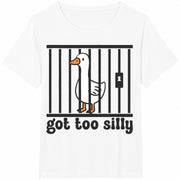 Got Too Silly Goose Cotton T-Shirt in White