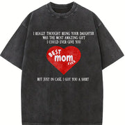Mother's Day from Daughter Vintage Washed T-Shirt in Black