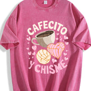 Latina Mexican Baked Concha Pastry Conchas Vintage Washed T-Shirt in Red