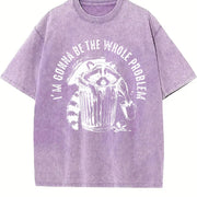 I’m Gonna Be the Whole Problem Vintage Washed T-Shirt in Purple