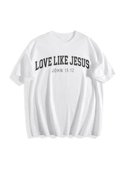 Love Like Jesus Cotton T-Shirt in White