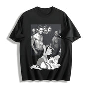 Lilo Fighting Myrtle Meme Cotton T-Shirt in Black