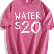 Water & $20 Short-sleeve for & Vintage Washed T-Shirt in Red