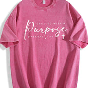 That Has Been a Purpose-driven Scripture Vintage Washed T-Shirt in Red