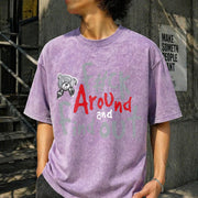 F Around and Find Out Vintage Washed T-Shirt in Purple