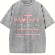 For All Seasons for New Moms and Mothers Vintage Washed T-Shirt in Gray