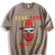 🏈 BANG NINER GANG Vintage Washed T-Shirt in Brown