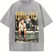 Golden Girls Thug Life Vintage Washed T-Shirt in Gray