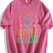 MOM'S Club MOM'S Day vintage washed oversized T-shirt in Red