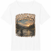 Rough Day at the Office Fly Fishing Cotton T-Shirt in White