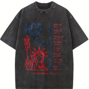 Christian Bible Verse 250 Years Vintage Washed T-Shirt in Black