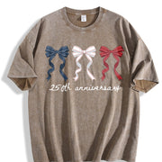 250th Anniversary USA Vintage Washed T-Shirt in Brown