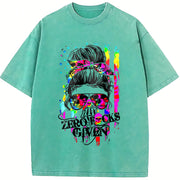 ZERO S GIVEN 25 vintage washed oversized T-shirt in Blue