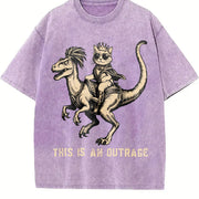 Princess Donut and Mongo vintage washed oversized T-shirt in Purple