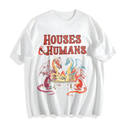 Houses and Humans RPG Cotton T-Shirt in White
