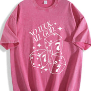 Distressed Stylish Vintage Washed T-Shirt in Red