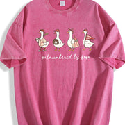 Outnumbered by Boys Vintage Washed T-Shirt in Red
