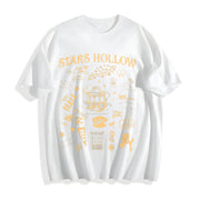 Gilmore-inspired Coffee Cotton T-Shirt in White