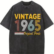 965 Sportswear for All Seasons: Spring Vintage Washed T-Shirt in Black