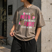 Coffee & Jesus Vintage Washed T-Shirt in Brown