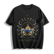 Velaris Acotar Velaris City of Starlight Cotton T-Shirt in Black