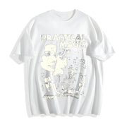 Practical Magic Stylish Cotton T-Shirt in White