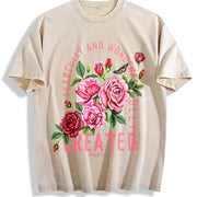 For the Spiritual Urban Explorer Coastal Granddaughter Vintage Washed T-Shirt in Beige