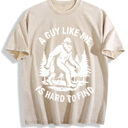 Retro a Guy Like Me Is Hard to Find Vintage Washed T-Shirt in Beige