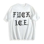 Old English Political Cotton T-Shirt in White