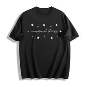 Occupational Therapy OT Occupational Minimal Therapist Cotton T-Shirt in Black