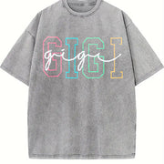 Gigi Cute Gigi for Gigi vintage washed oversized T-shirt in Gray
