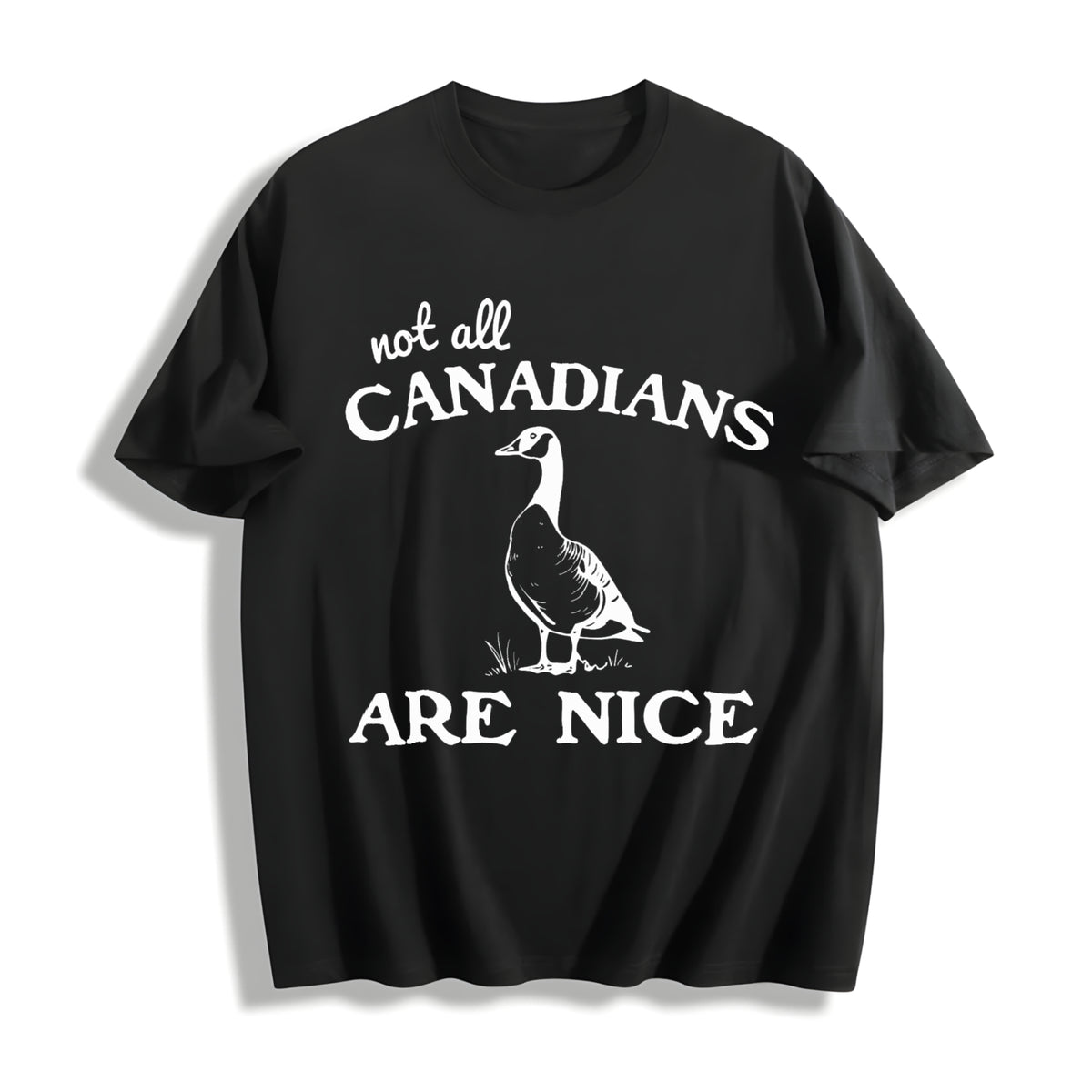 Canadian Goose for Spring Cotton T-Shirt in Black