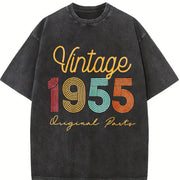 1955 Original Parts Vintage Washed T-Shirt in Black
