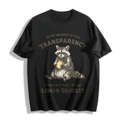 In the Interest of Full Transparency It Was Not Easy Peasy Cotton T-Shirt in Black