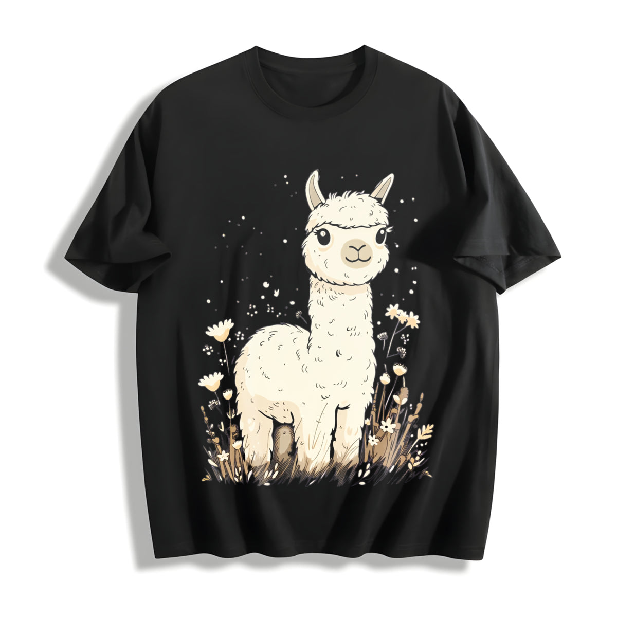 Camel Fashionable Cotton T-Shirt in Black