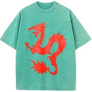 Dean Blunt Musician Fan Heavy vintage washed oversized T-shirt in Blue