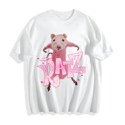 Ratz Meme Rat Cotton T-Shirt in White