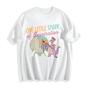 One Little Spark Festival of the Arts Cotton T-Shirt in White