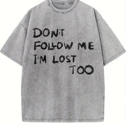 Back Sleeveless Tank Vintage Washed T-Shirt in Gray