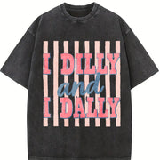 Teacher Mode Off Coquette Bow Retro Break Pastel Vintage Washed T-Shirt in Black